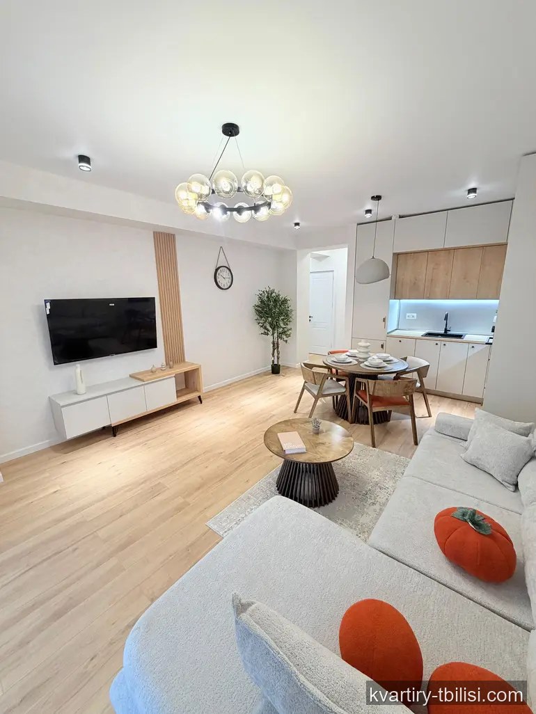 Трёхкомнатная квартира в Ортачале — 1 600 USD/мес | Tbilisi Homes