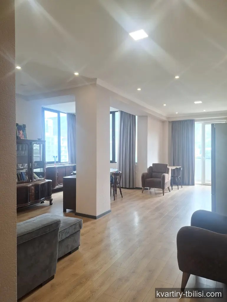 3-bedroom Apartment for rent in Ortachala, Tbilisi, 110 sqm, floor 9/14 — 1 100 USD/month | Tbilisi Homes