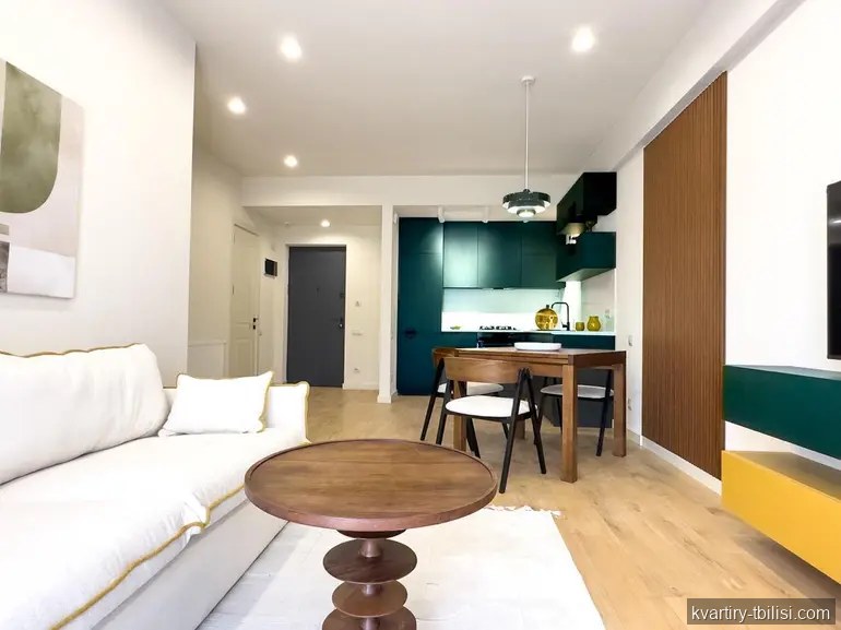 Однокомнатная квартира на Сабуртало — 1 000 USD/мес | Tbilisi Homes