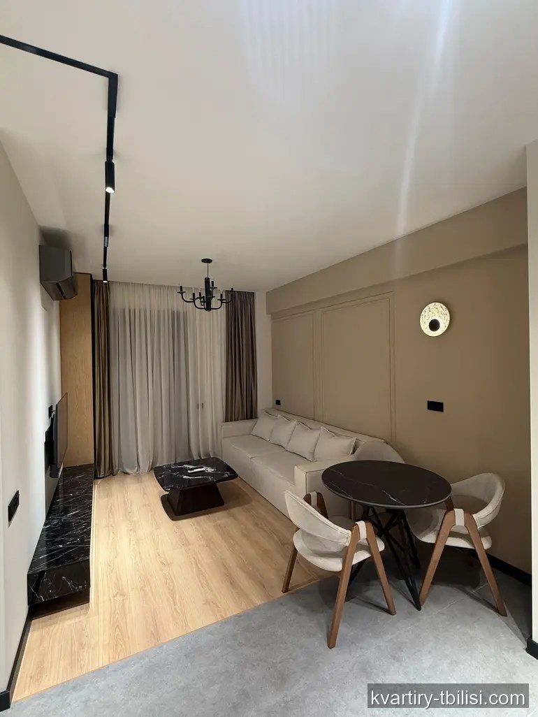 Однокомнатная квартира на Сабуртало — 900 USD/мес | Tbilisi Homes