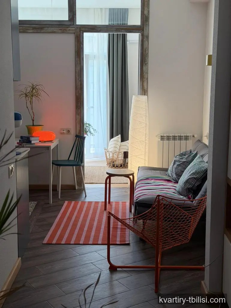 Однокомнатная квартира на Сабуртало — 650 USD/мес | Tbilisi Homes