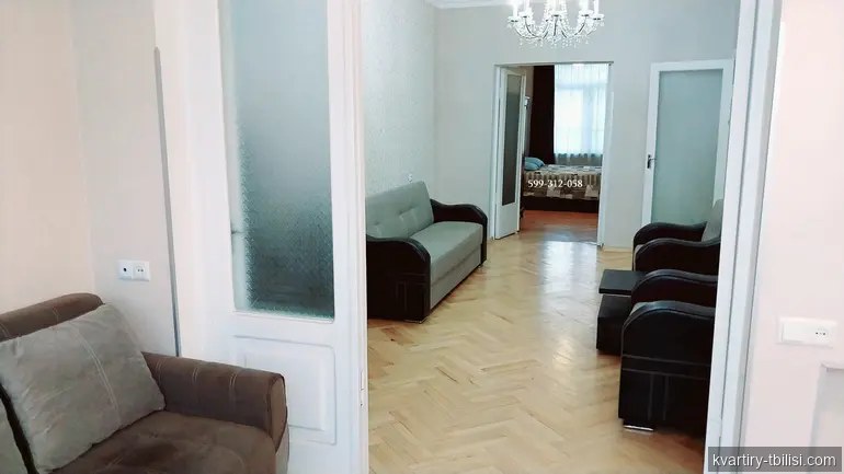 Однокомнатная квартира на Сабуртало — 650 USD/мес | Tbilisi Homes