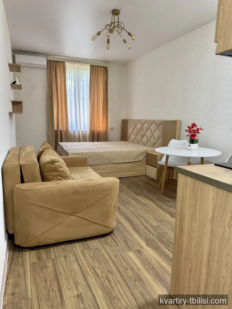 Однокомнатная квартира на Сабуртало — 459 USD/мес | Tbilisi Homes