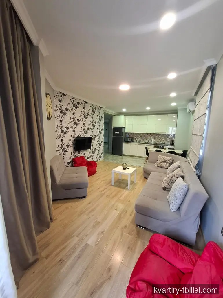 Двухкомнатная квартира на Сабуртало — 1 200 USD/мес | Tbilisi Homes