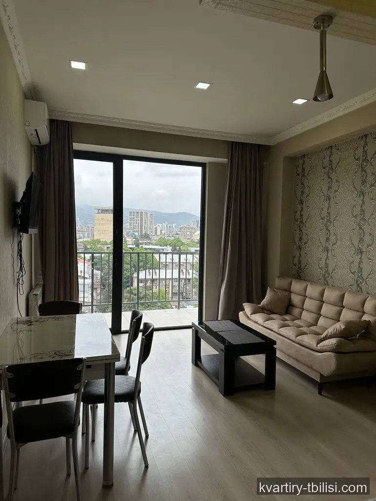 2-bedroom Apartment for rent in Saburtalo, Tbilisi, 52 sqm, floor 9/15 — 612 USD/month | Tbilisi Homes