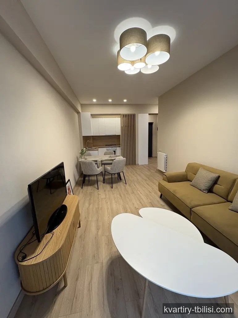 Двухкомнатная квартира на Сабуртало — 1 000 USD/мес | Tbilisi Homes