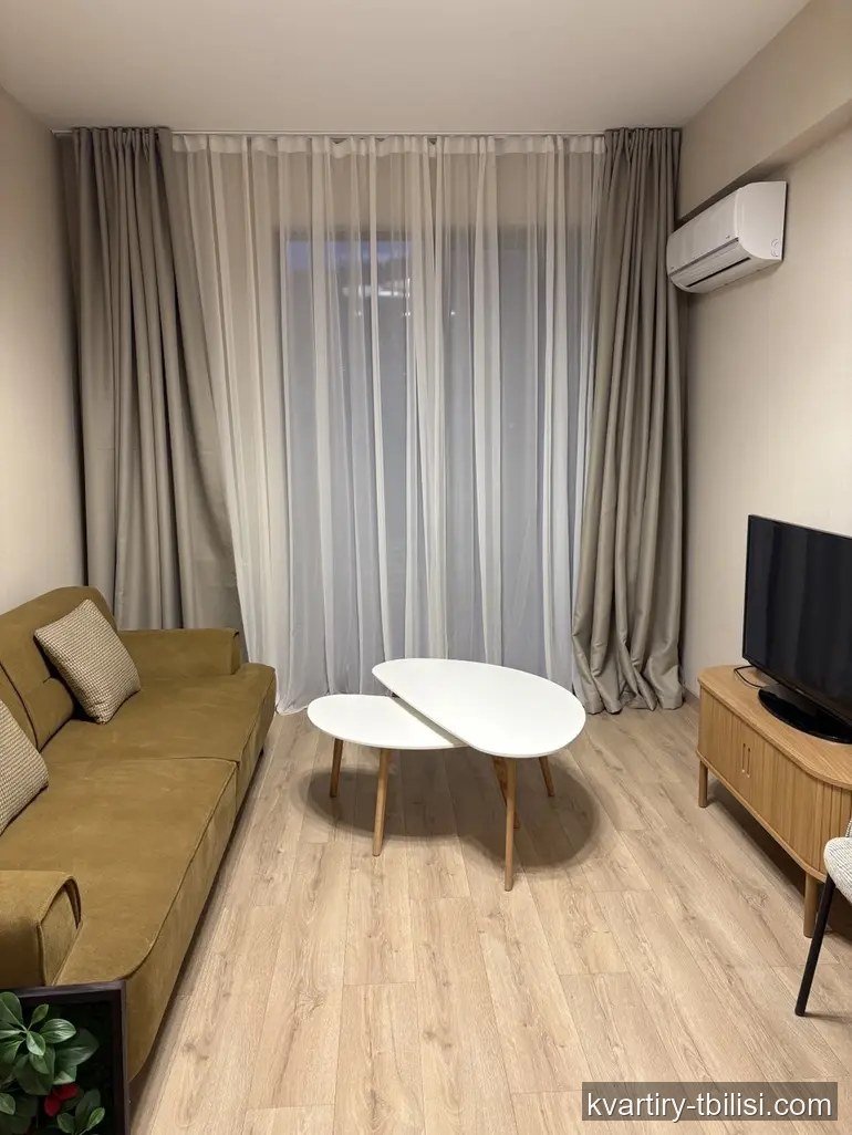 Двухкомнатная квартира на Сабуртало — 1 000 USD/мес | Tbilisi Homes