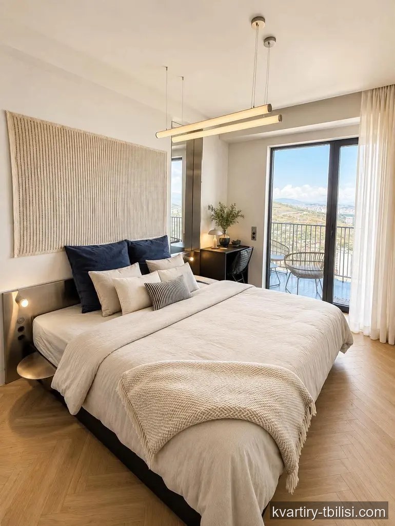2-bedroom Apartment for rent in Saburtalo, Tbilisi, 43 sqm, floor 37/51 — 1 300 USD/month | Tbilisi Homes
