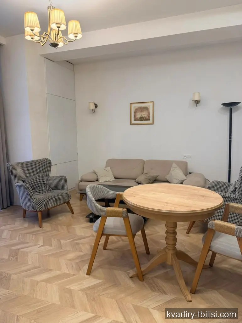 Двухкомнатная квартира на Сабуртало — 600 USD/мес | Tbilisi Homes