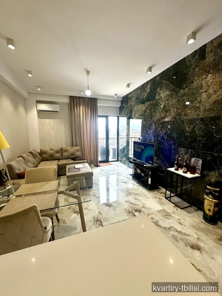 2-bedroom Apartment for rent in Saburtalo, Tbilisi, 63 sqm, floor 21/27 — 1 200 USD/month | Tbilisi Homes