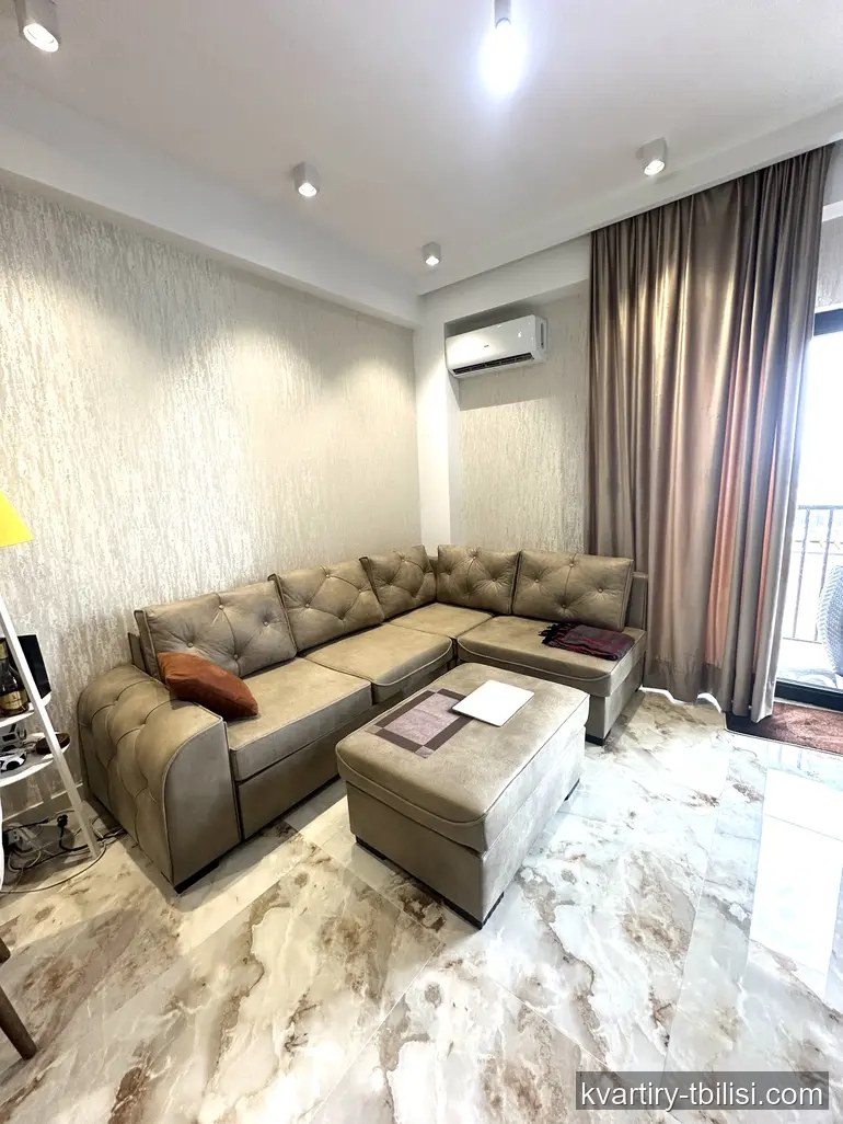 2-bedroom Apartment for rent in Saburtalo, Tbilisi, 63 sqm, floor 21/27 — 1 200 USD/month | Tbilisi Homes