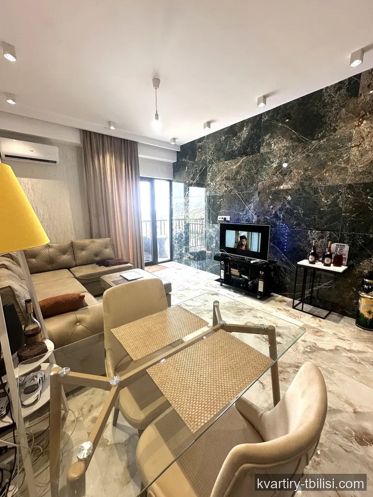 2-bedroom Apartment for rent in Saburtalo, Tbilisi, 63 sqm, floor 21/27 — 1 200 USD/month | Tbilisi Homes