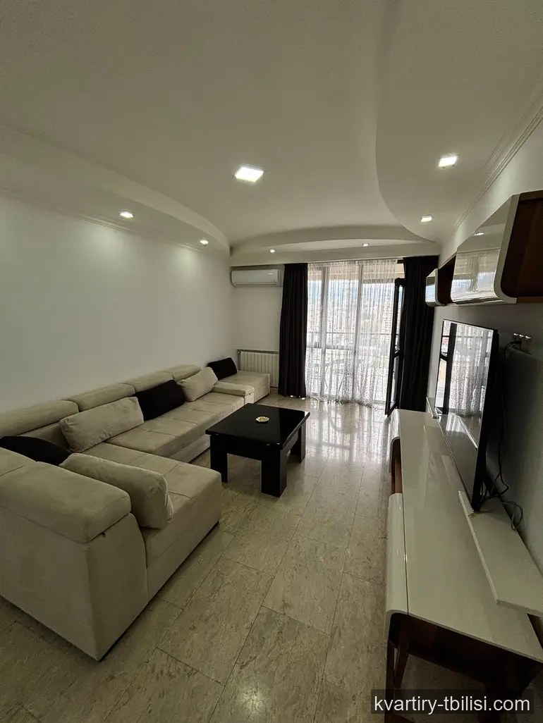 2-bedroom Apartment for rent in Saburtalo, Tbilisi, 83 sqm, floor 19/23 — 1 600 USD/month | Tbilisi Homes