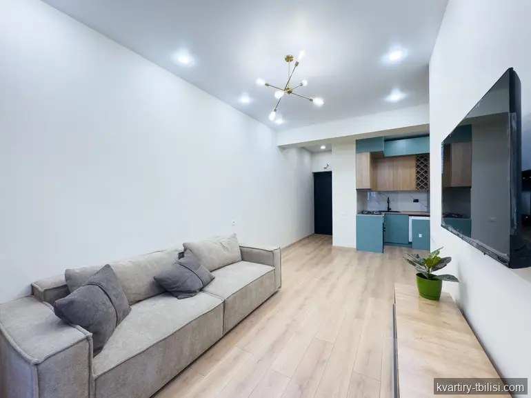 2-bedroom Apartment for rent in Saburtalo, Tbilisi, 56 sqm, floor 10/16 — 800 USD/month | Tbilisi Homes