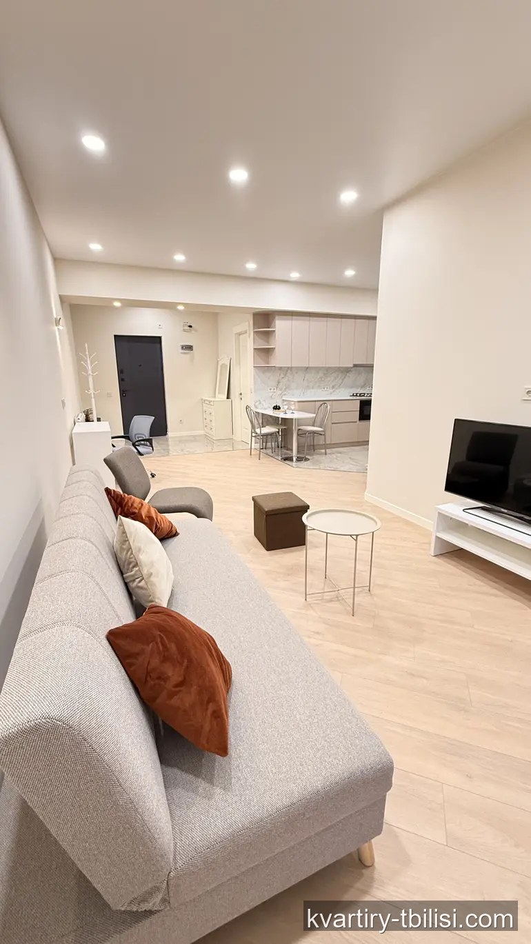 Двухкомнатная квартира на Сабуртало — 1 300 USD/мес | Tbilisi Homes