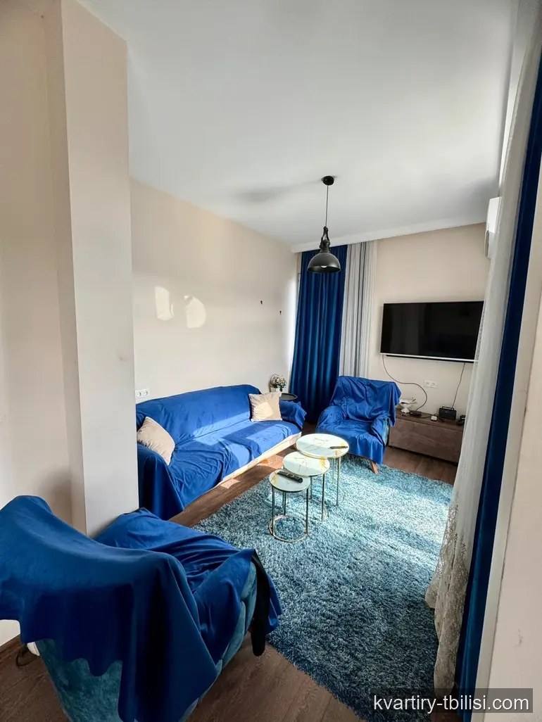 2-bedroom Apartment for rent in Saburtalo, Tbilisi, 70 sqm, floor 13/15 — 700 USD/month | Tbilisi Homes