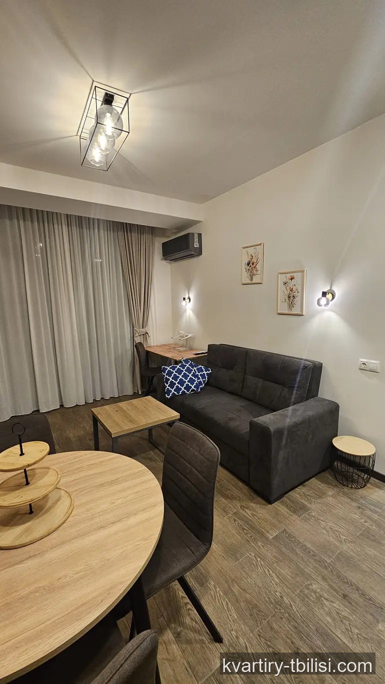 Двухкомнатная квартира на Сабуртало — 650 USD/мес | Tbilisi Homes