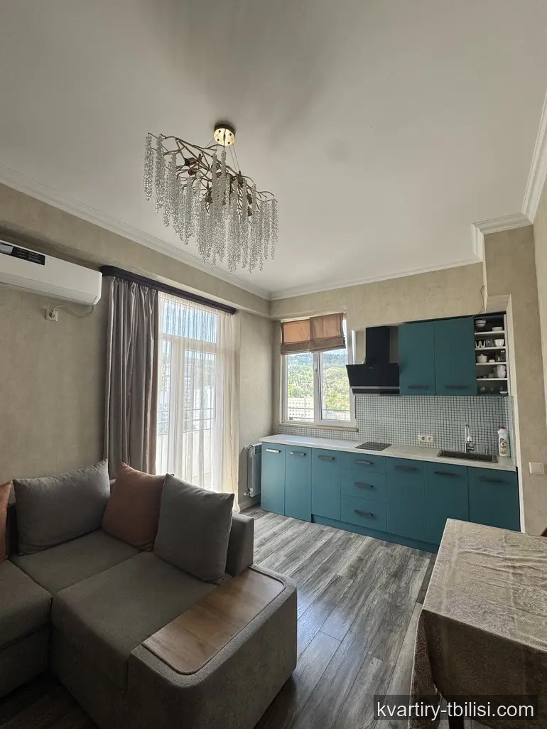 2-bedroom Apartment for rent in Saburtalo, Tbilisi, 50 sqm, floor 13/21 — 550 USD/month | Tbilisi Homes