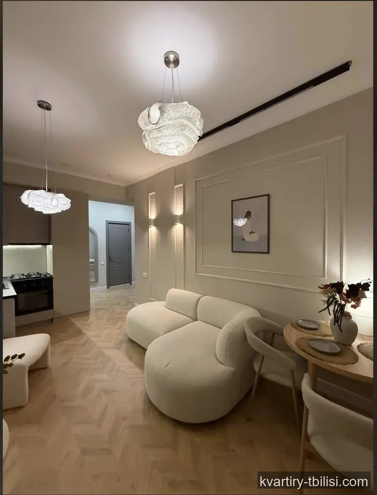 Двухкомнатная квартира на Сабуртало — 1 050 USD/мес | Tbilisi Homes
