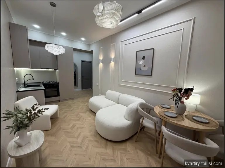 Двухкомнатная квартира на Сабуртало — 1 050 USD/мес | Tbilisi Homes