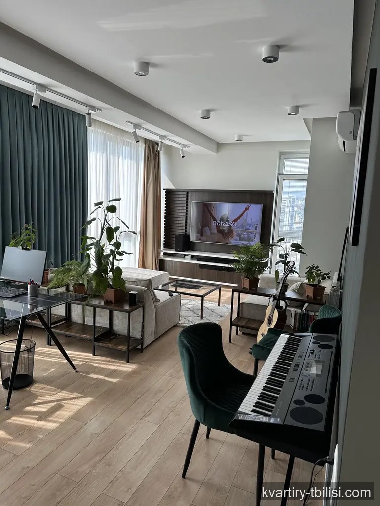 Двухкомнатная квартира на Сабуртало — 1 100 USD/мес | Tbilisi Homes