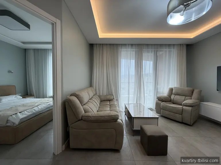 Двухкомнатная квартира на Сабуртало — 1 500 USD/мес | Tbilisi Homes