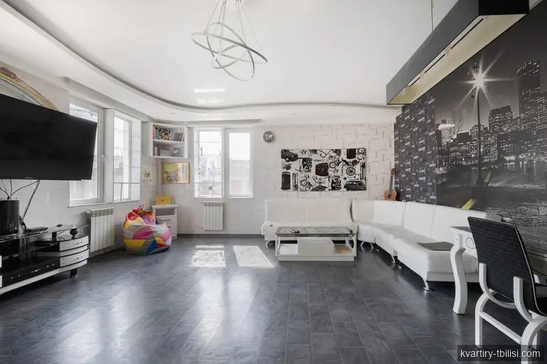 Двухкомнатная квартира на Сабуртало — 1 000 USD/мес | Tbilisi Homes