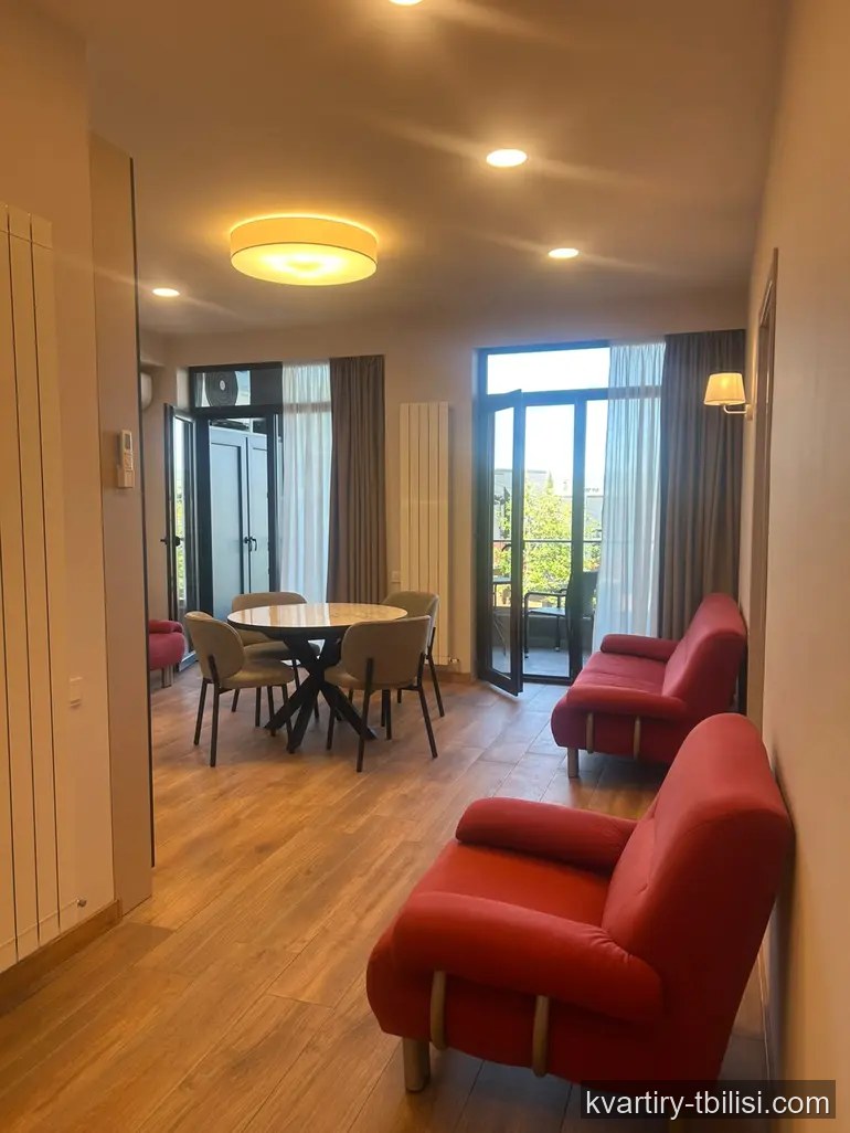 Трёхкомнатная квартира на Сабуртало — 1 000 USD/мес | Tbilisi Homes