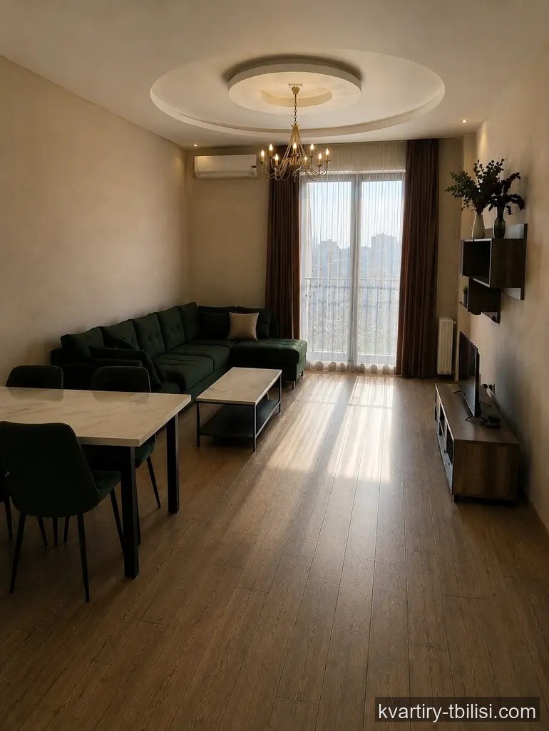 Трёхкомнатная квартира на Сабуртало — 800 USD/мес | Tbilisi Homes