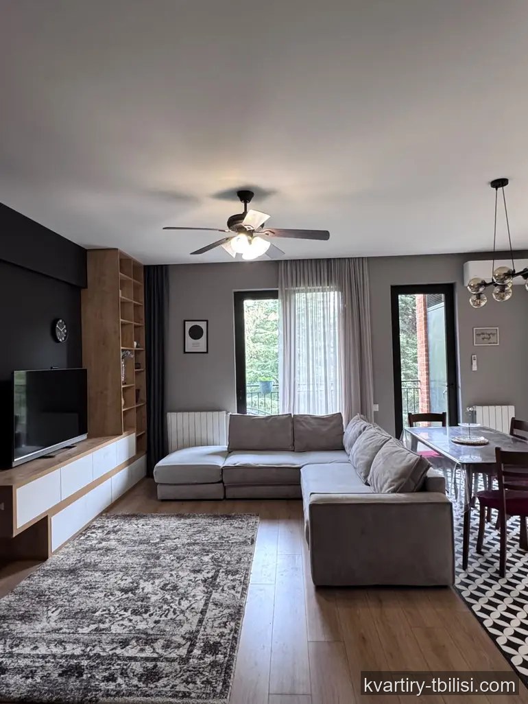 Трёхкомнатная квартира на Сабуртало — 1 300 USD/мес | Tbilisi Homes