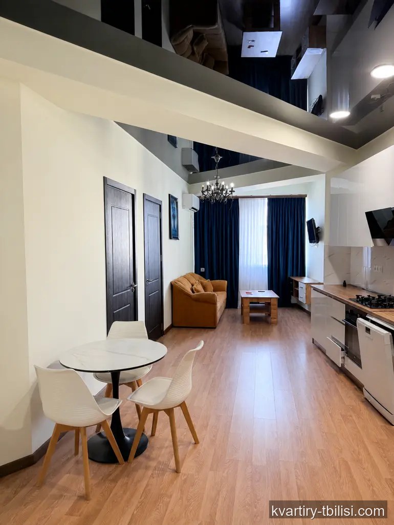 Трёхкомнатная квартира на Сабуртало — 1 100 USD/мес | Tbilisi Homes