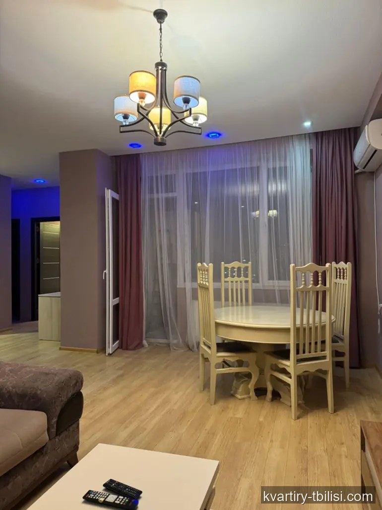 Трёхкомнатная квартира на Сабуртало — 950 USD/мес | Tbilisi Homes