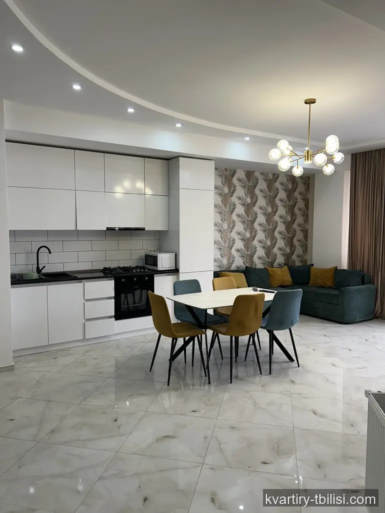 3-bedroom Apartment for rent in Saburtalo, Tbilisi, 100 sqm, floor 13/14 — 1 100 USD/month | Tbilisi Homes