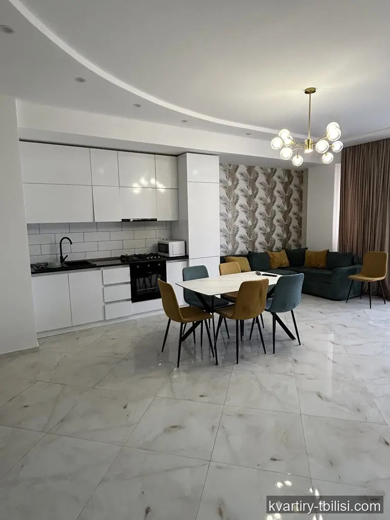 3-bedroom Apartment for rent in Saburtalo, Tbilisi, 100 sqm, floor 13/14 — 1 100 USD/month | Tbilisi Homes
