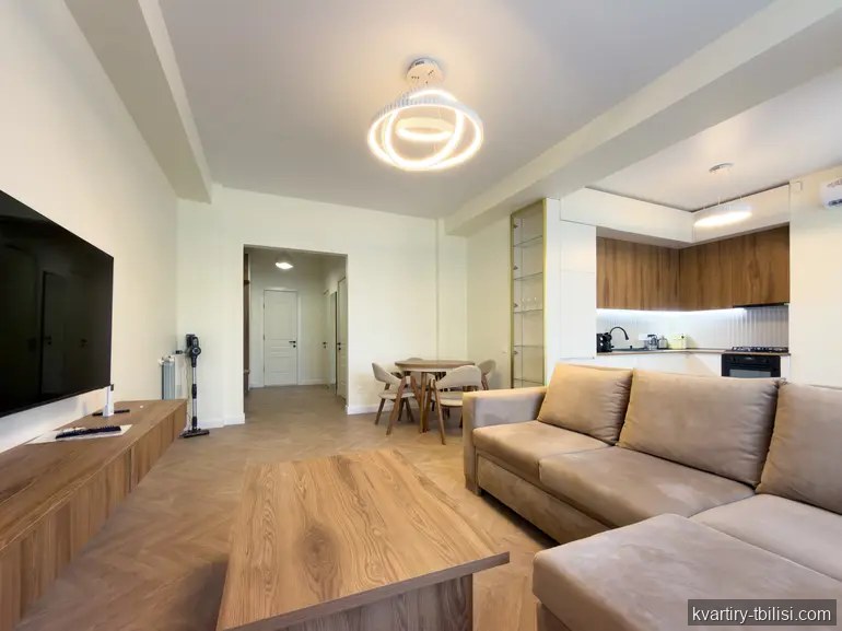 3-bedroom Apartment for rent in Saburtalo, Tbilisi, 83 sqm, floor 9/19 — 1 800 USD/month | Tbilisi Homes