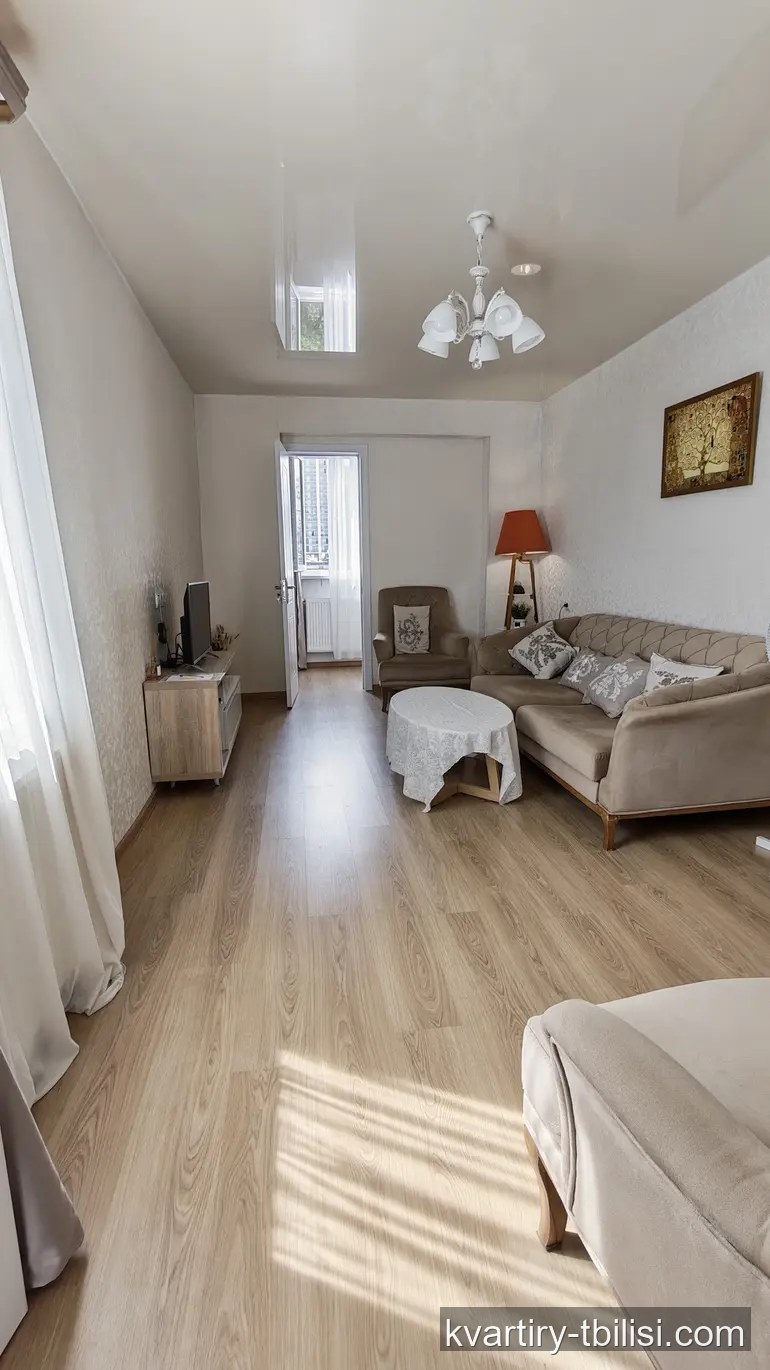 Трёхкомнатная квартира на Сабуртало — 600 USD/мес | Tbilisi Homes