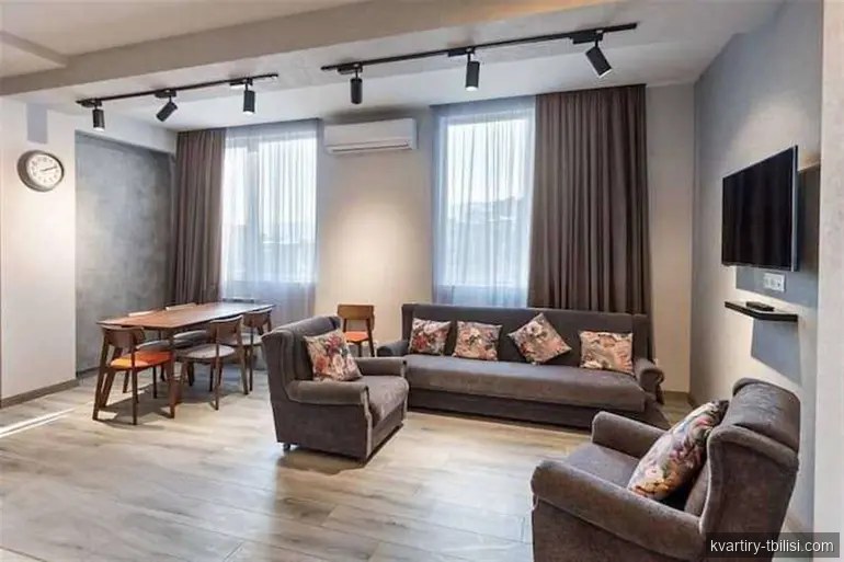 Трёхкомнатная квартира на Сабуртало — 1 100 USD/мес | Tbilisi Homes
