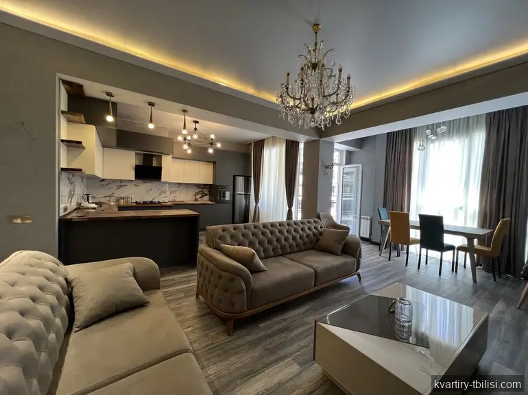 Трёхкомнатная квартира на Сабуртало — 1 300 USD/мес | Tbilisi Homes