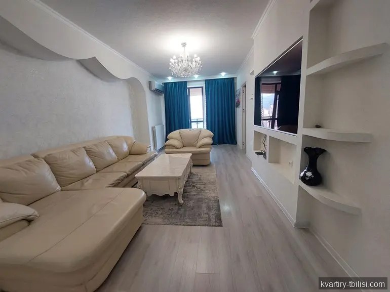 Трёхкомнатная квартира на Сабуртало — 1 200 USD/мес | Tbilisi Homes