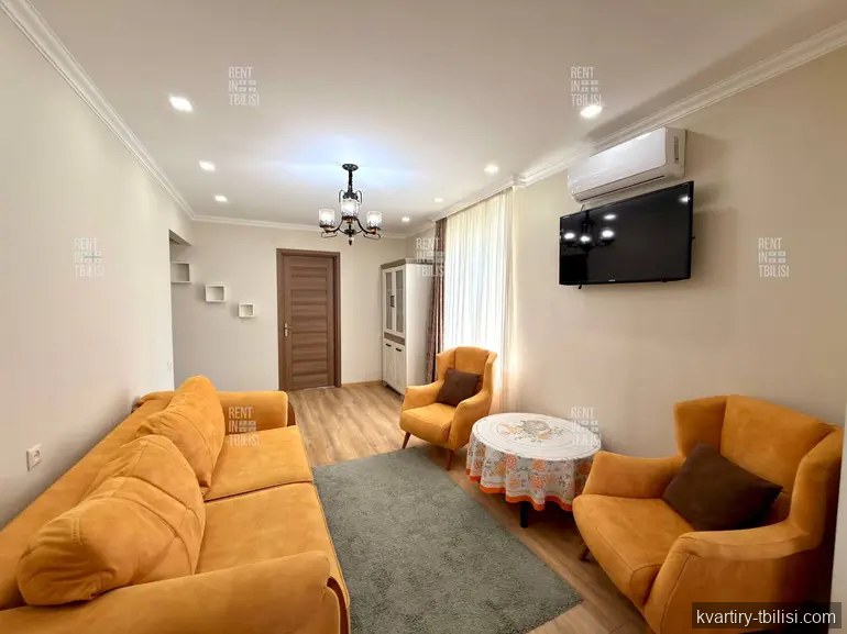 3-bedroom Apartment for rent in Saburtalo, Tbilisi, 97 sqm, floor 5/9 — 800 USD/month | Tbilisi Homes