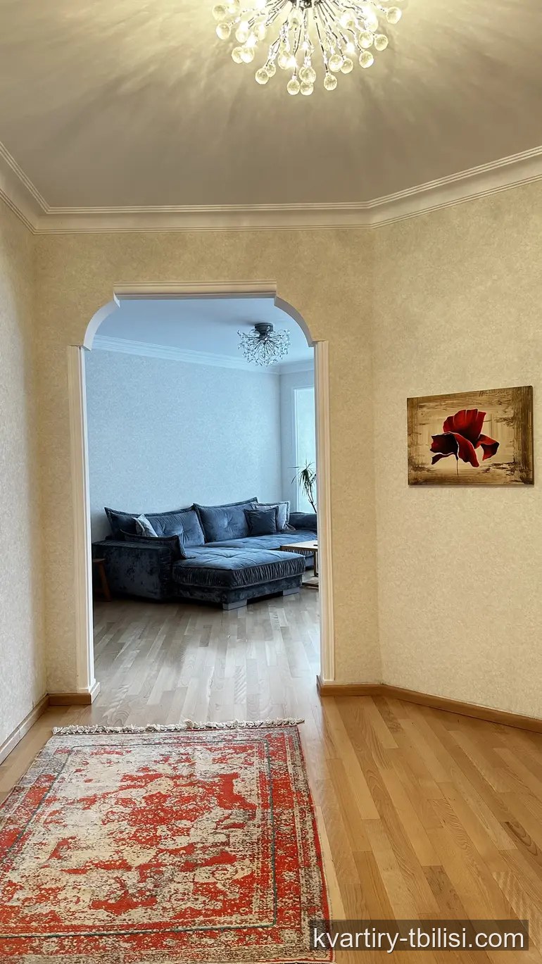 Трёхкомнатная квартира на Сабуртало — 1 200 USD/мес | Tbilisi Homes