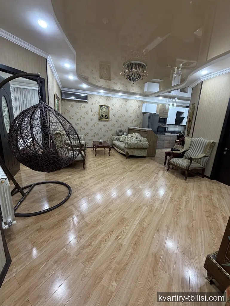 4-bedroom Apartment for rent in Saburtalo, Tbilisi, 120 sqm, floor 5/15 — 1 600 USD/month | Tbilisi Homes