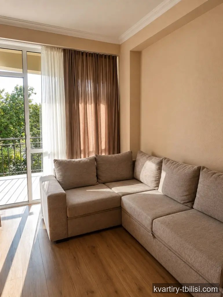 Четырёхкомнатная квартира на Сабуртало — 1 000 USD/мес | Tbilisi Homes