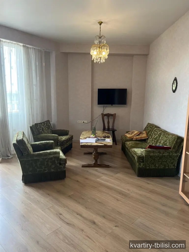 Четырёхкомнатная квартира на Сабуртало — 1 300 USD/мес | Tbilisi Homes