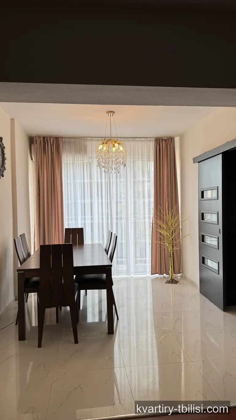 Четырёхкомнатная квартира на Сабуртало — 1 000 USD/мес | Tbilisi Homes