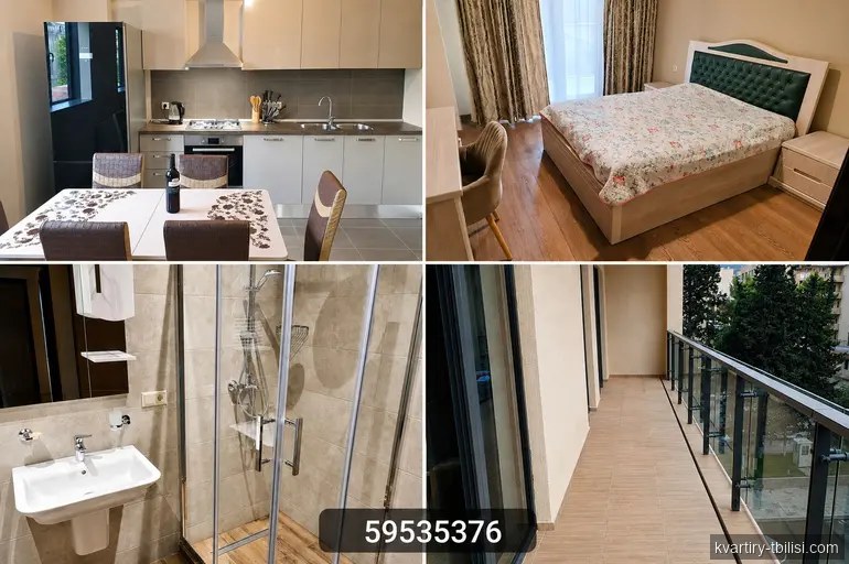 Четырёхкомнатная квартира на Сабуртало — 1 900 USD/мес | Tbilisi Homes