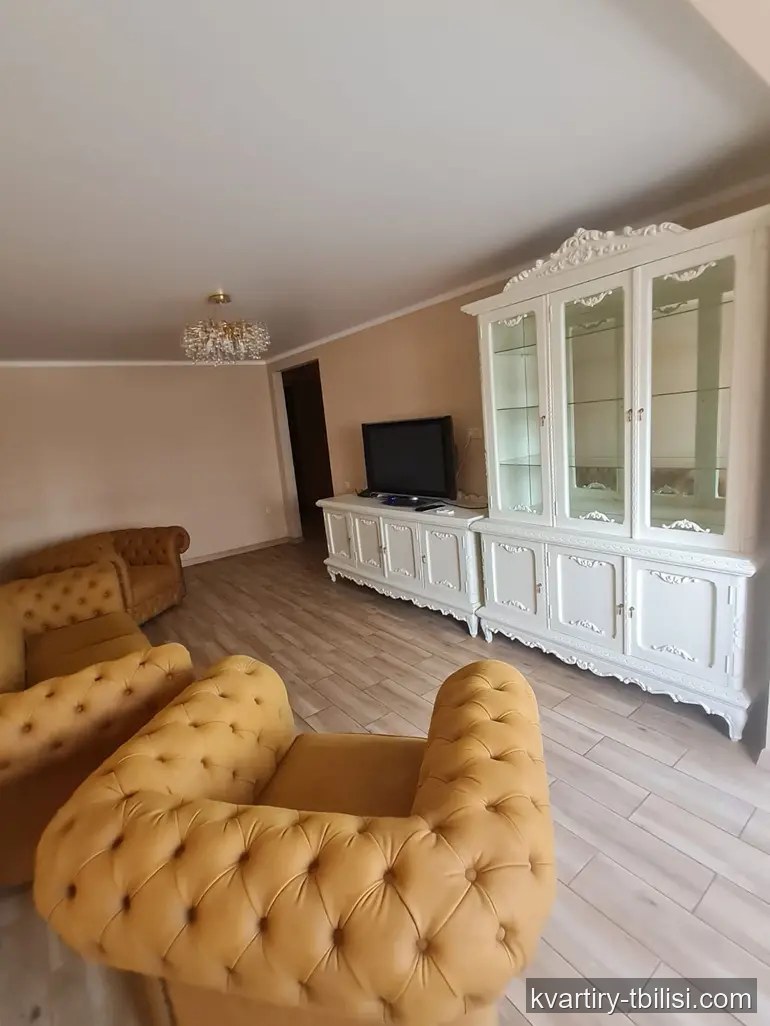 Четырёхкомнатная квартира на Сабуртало — 1 300 USD/мес | Tbilisi Homes