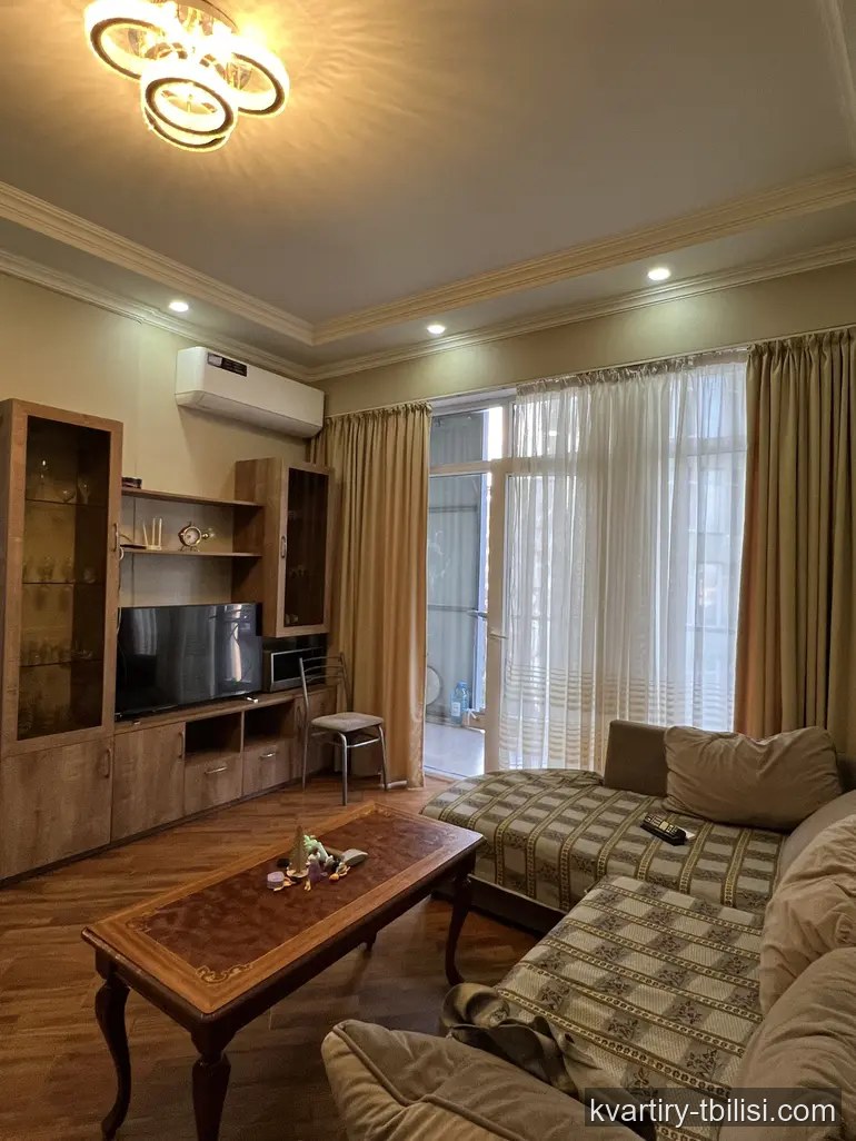 Четырёхкомнатная квартира на Сабуртало — 1 050 USD/мес | Tbilisi Homes
