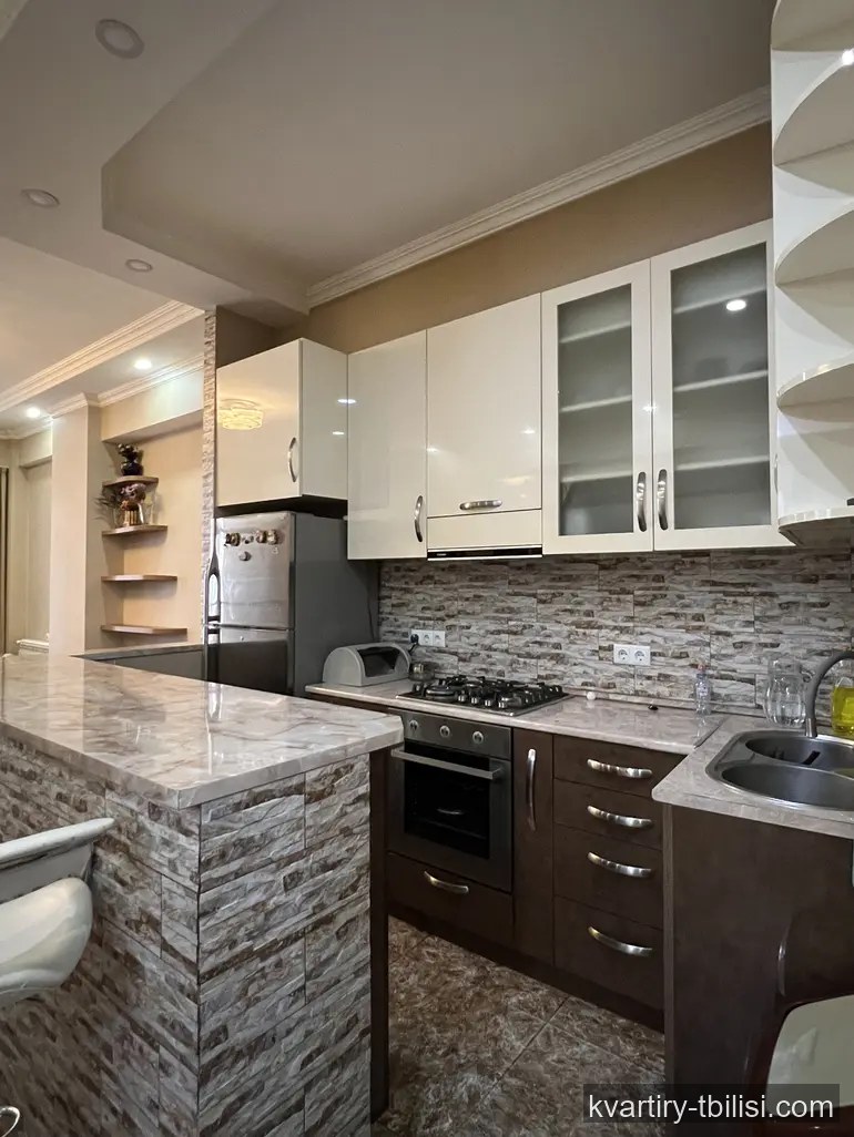 Четырёхкомнатная квартира на Сабуртало — 1 050 USD/мес | Tbilisi Homes