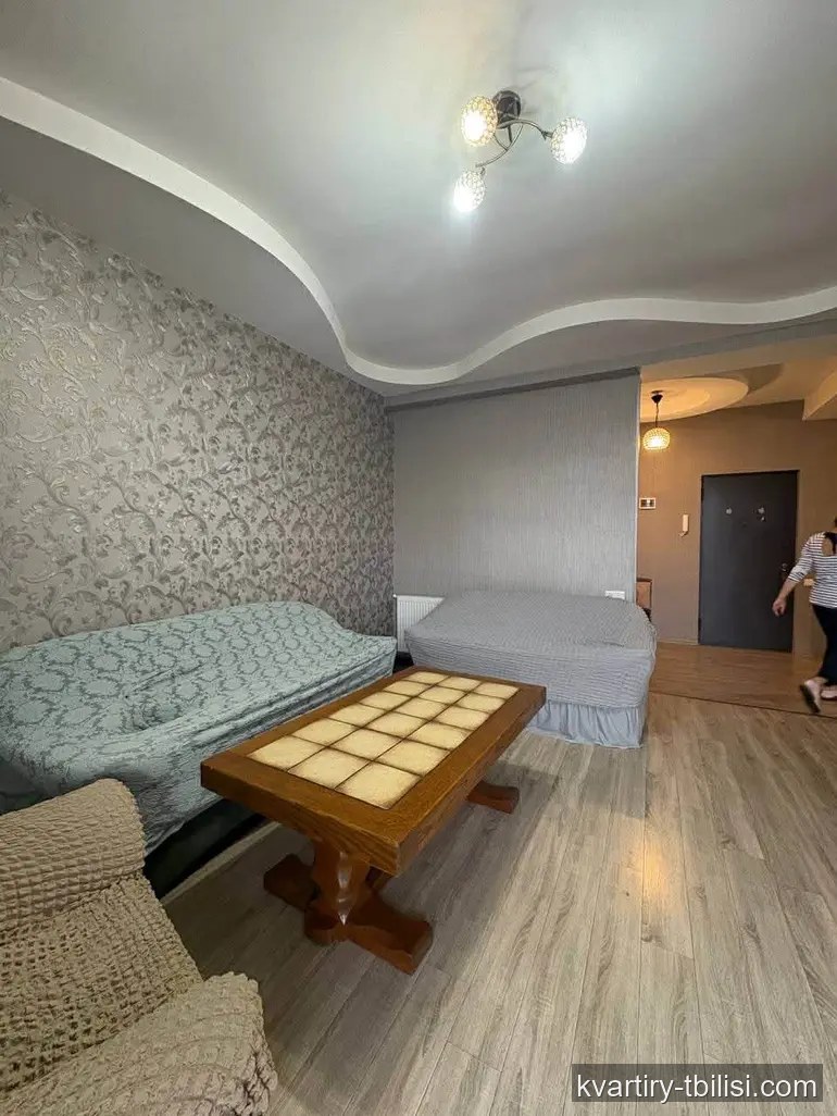 2-bedroom Apartment for rent in Sanzona, Tbilisi, 63 sqm, floor 17/17 — 450 USD/month | Tbilisi Homes